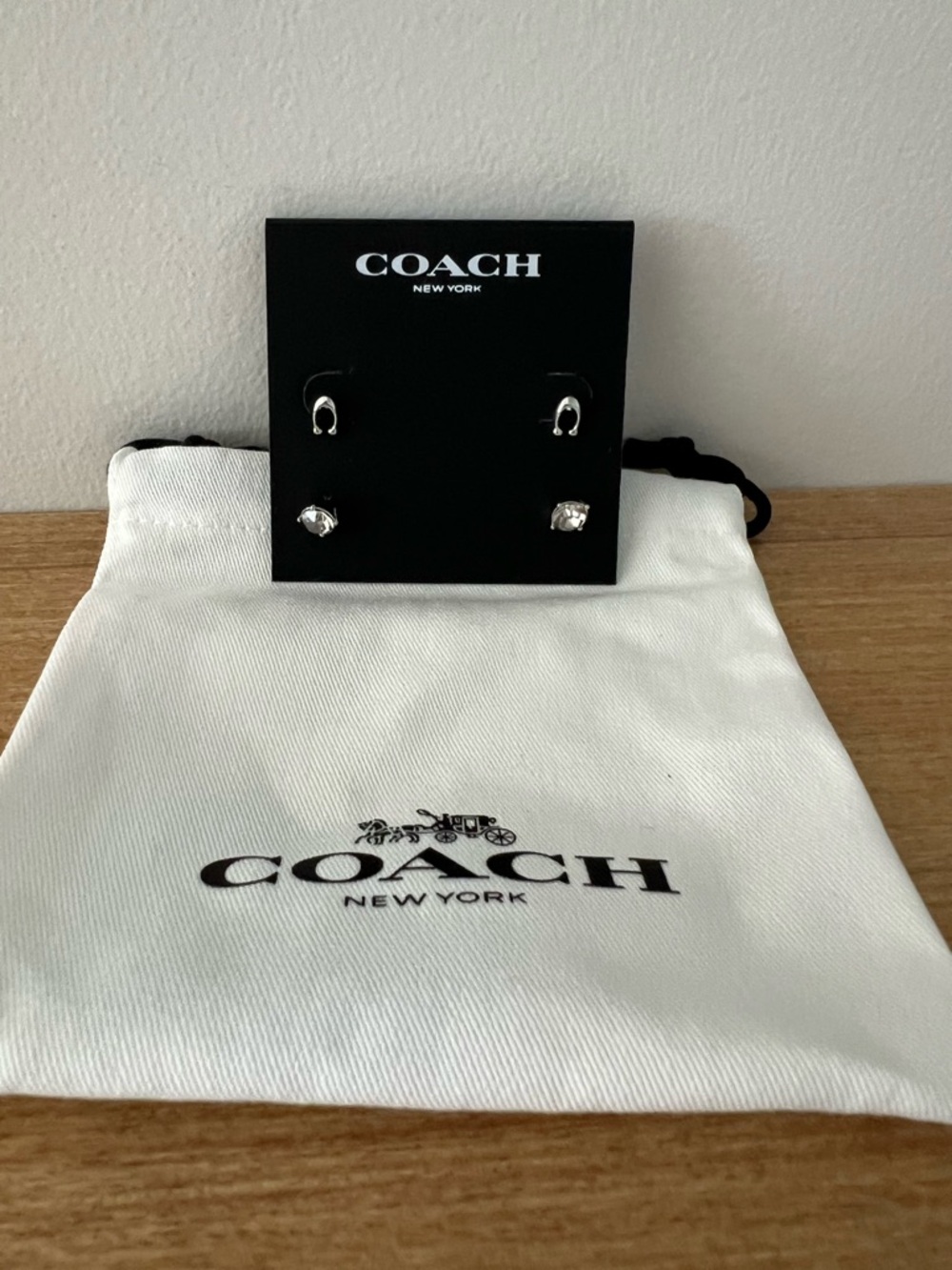 COACH C Stud Earring Duo Set - Picture 2 of 3
